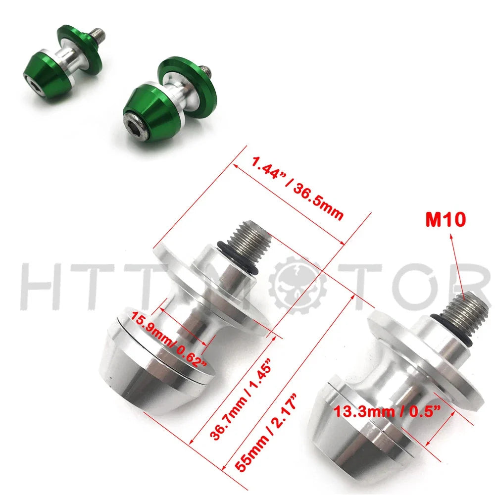 CNC Swingarm Spools Sliders for Universal Motorcycle (10mm)