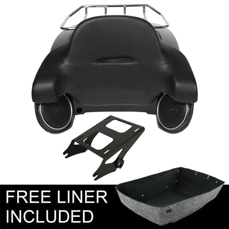 Trunk Backrest Speaker Mounting Rack for Harley Touring 2014-2026