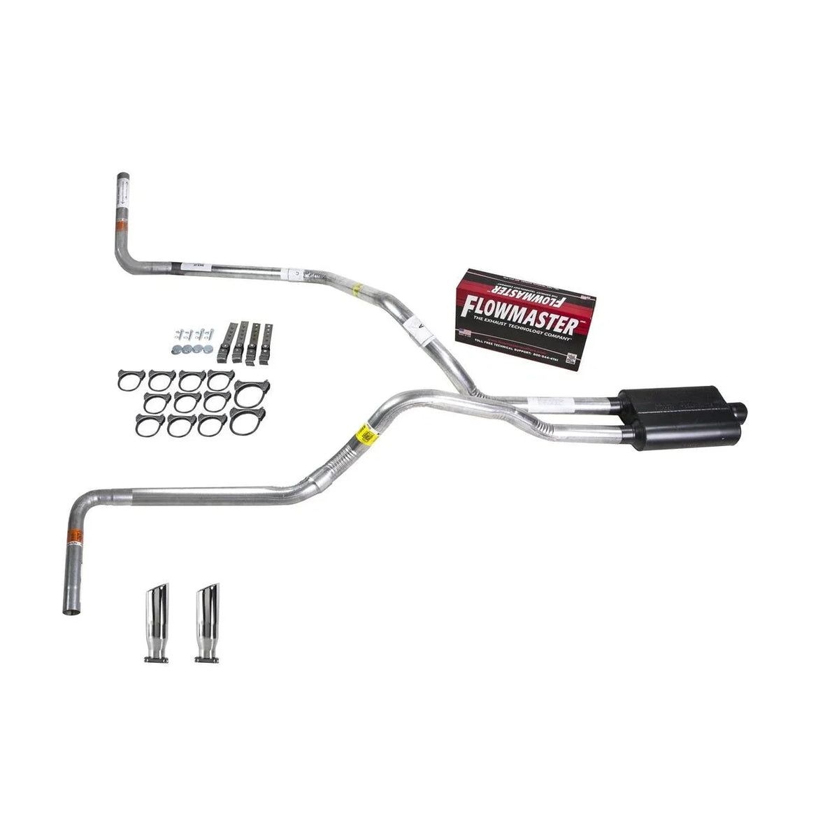 Dual Exhaust System for F150 (2007–2013) - 2.5" Pipe, Side Exit, RC Tip