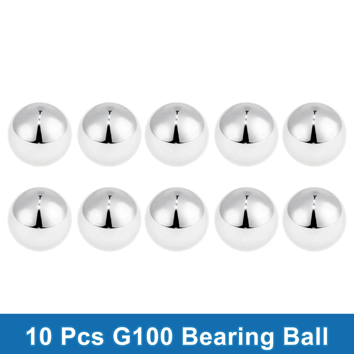 Set of 10 Steel Ball Bearings G100 16.0mm for Various Applications