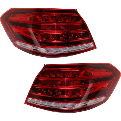 Left & Right Outer Tail Light Set for Mercedes Benz E250 (2014) Halogen