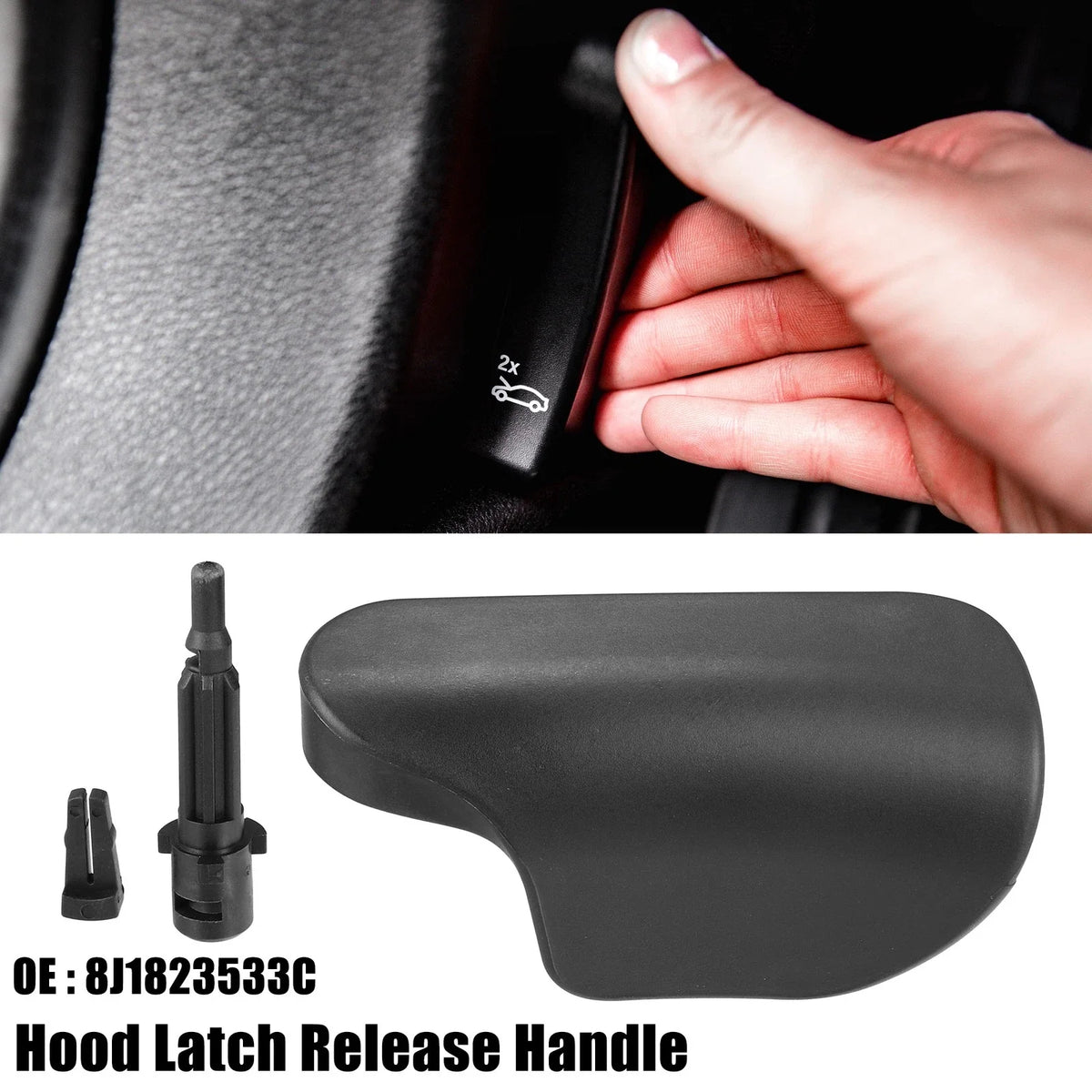 Hood Release Handle Mount Bracket 8J1823533C for Audi TT TTS TTRS (2006–2014)
