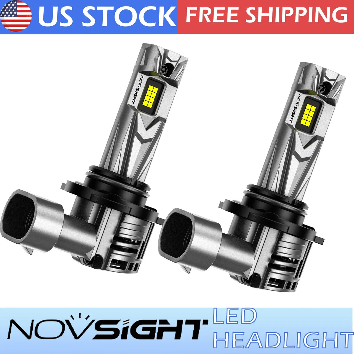 LED Headlight Bulbs 9006 HB4 - Pair for Toyota Hilux N70