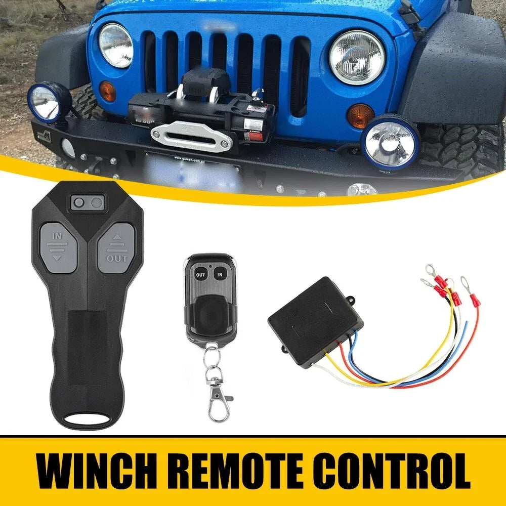 Wireless Winch Remote Control for Jeep ATV (DC12V) - Easy Operation