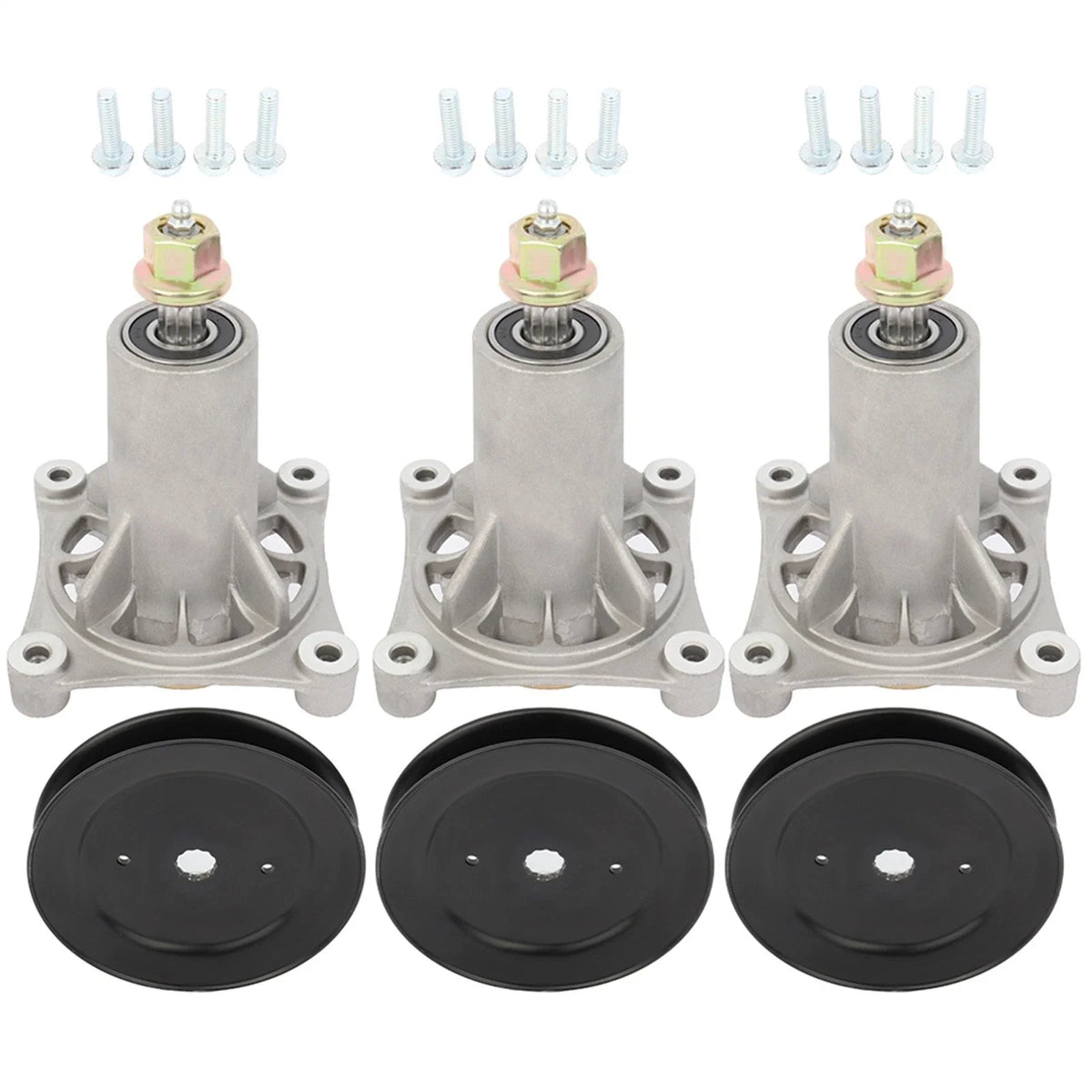 3X Spindle Parts Set for Riding Mower Craftsman 187292 192870 197473