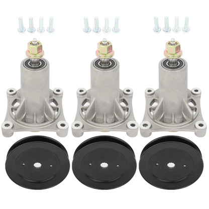 3X Spindle Parts Set for Riding Mower Craftsman 187292 192870 197473