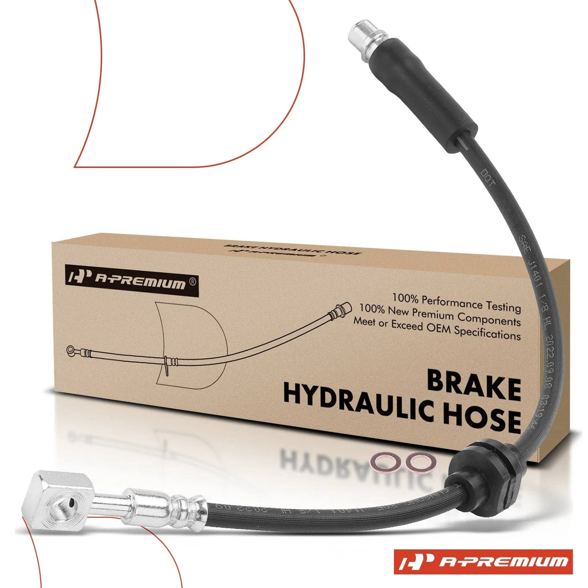 Front Brake Hydraulic Hose for Chevrolet Malibu (2013–2016) Impala (2014–2018)