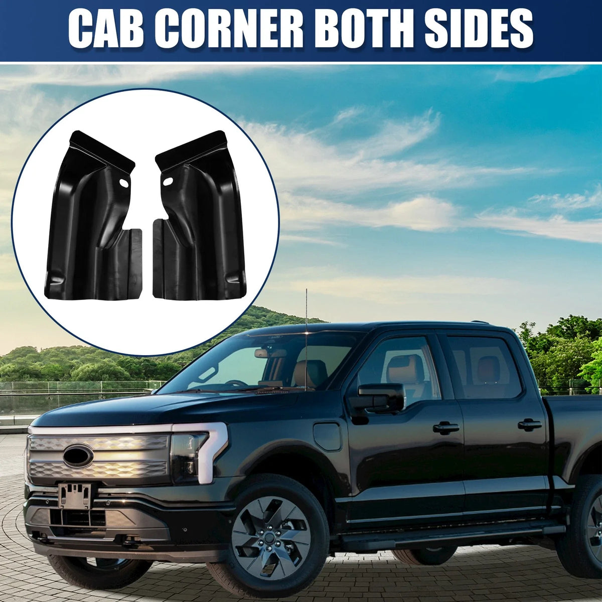 Pair Steel Door Corner Panel for Ford F-150 (2009–2014)