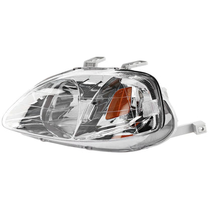 Left Headlight for Honda Civic (1999–2000) Halogen