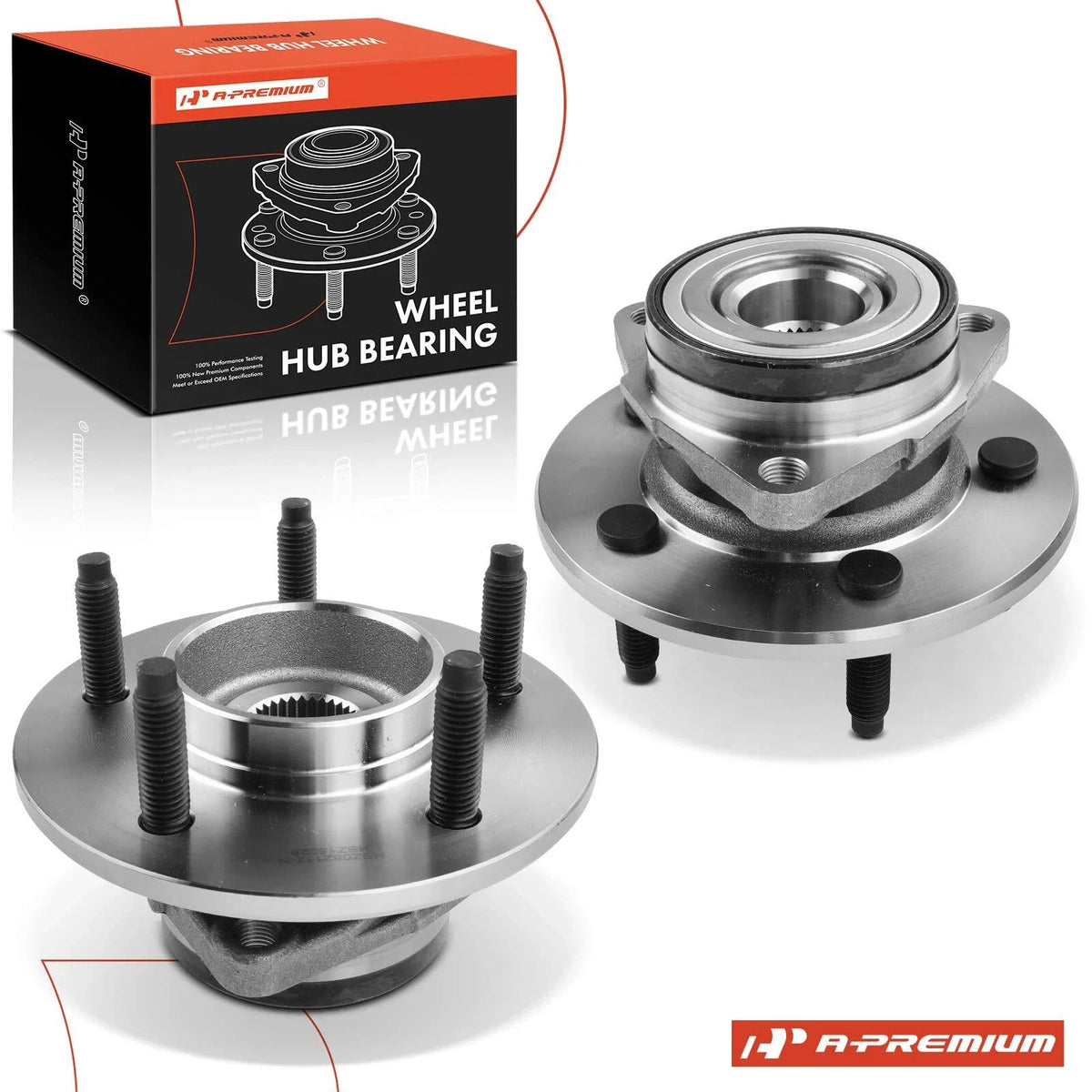 2X Front Side Wheel Hub & Bearing Assembly for Ford F150 (2004–2008)