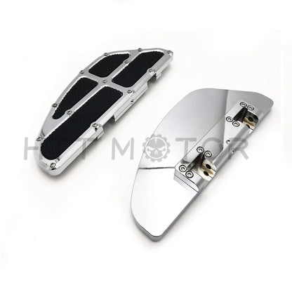 Chrome Passenger Floor Board Set for Harley Models 1993–2018