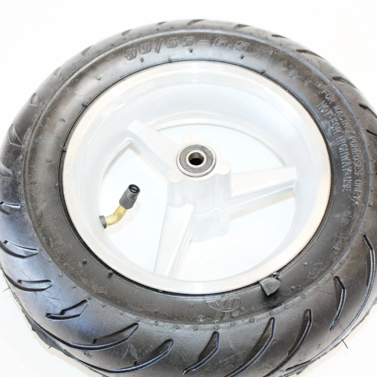 Front Wheel + Road Tyre for 49cc Mini Pocket Rocket PIT Bike (90/65-6.50)