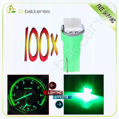 100X LED Light Bulbs SMD 5050 T5 74 17 18 37 70 73 2721 for Vehicles