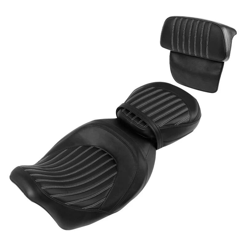 Driver Passenger Seat with Backrest for Harley Road Electra Glide 2014-2023
