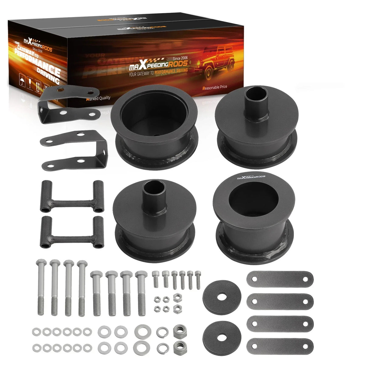 3" Lift Kit & Shock Extenders for Jeep Wrangler JK (2007–2018)