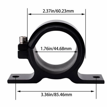 Inline 100 Micron Fuel Filter 6AN 8AN 10AN Adapter Cleanable with Mount Bracket