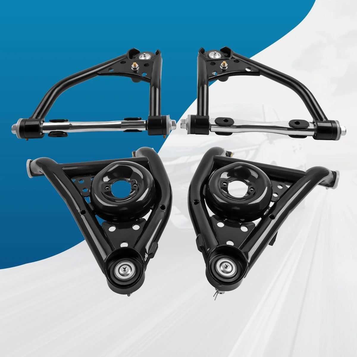 4X Control Arms Front Upper Lower for Nova 1968-1974 Omega 1973-1974
