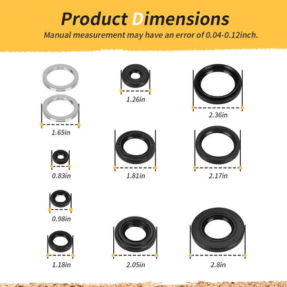 Complete Oil Seals and Gasket Set for Yamaha Grizzly 660 (2002-2008)
