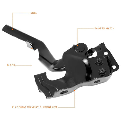 Hood Hinge Left Driver Side Steel for Lexus GX460 2010-2021