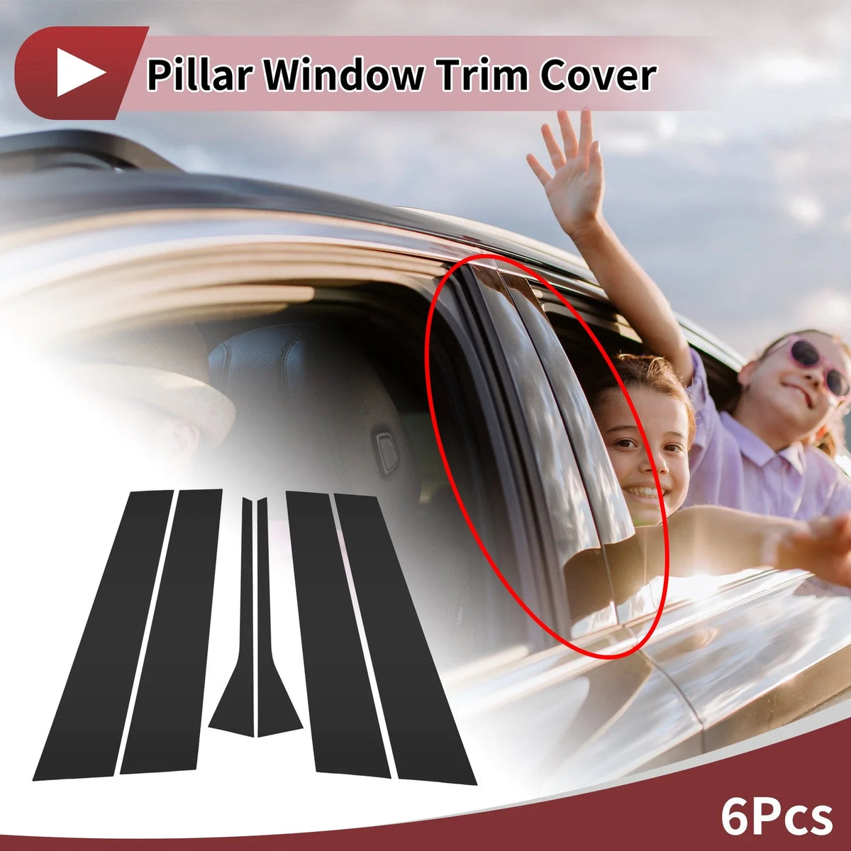 Door Pillar Window Trim for Volkswagen Jetta (2006–2010)