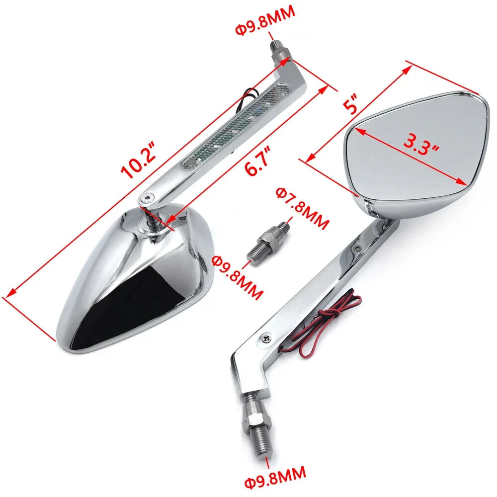 LED Turn Signal Mirror for Yamaha Cruiser Royal Star (All Years)