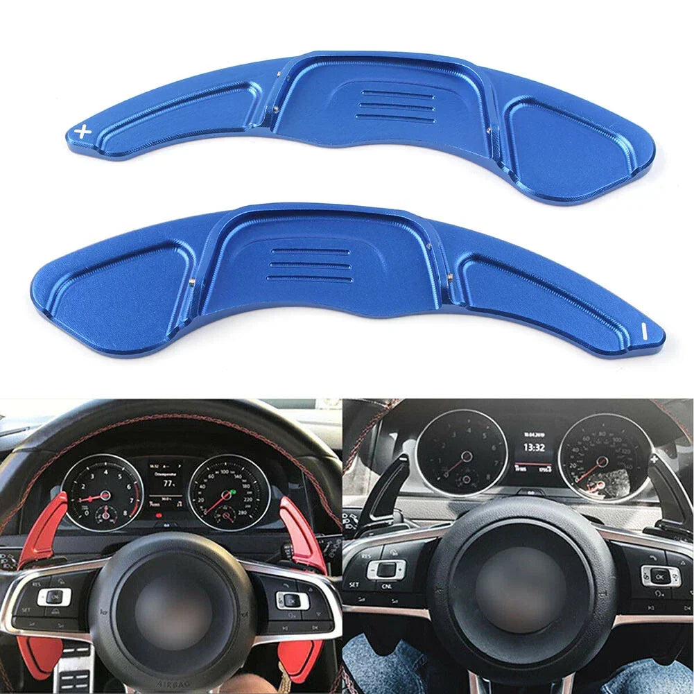 Steering Wheel Paddle Shifters in Blue for VW Golf 7 MK7 (2015 - Present)