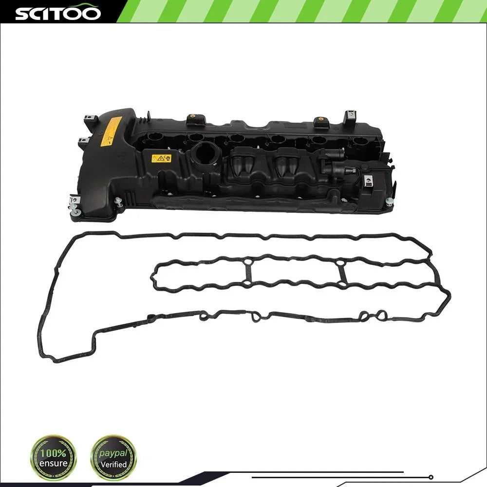 Valve Cover Assembly with Gasket & Bolts for 135i 335i 535i 740i Z4 X6 (N54)