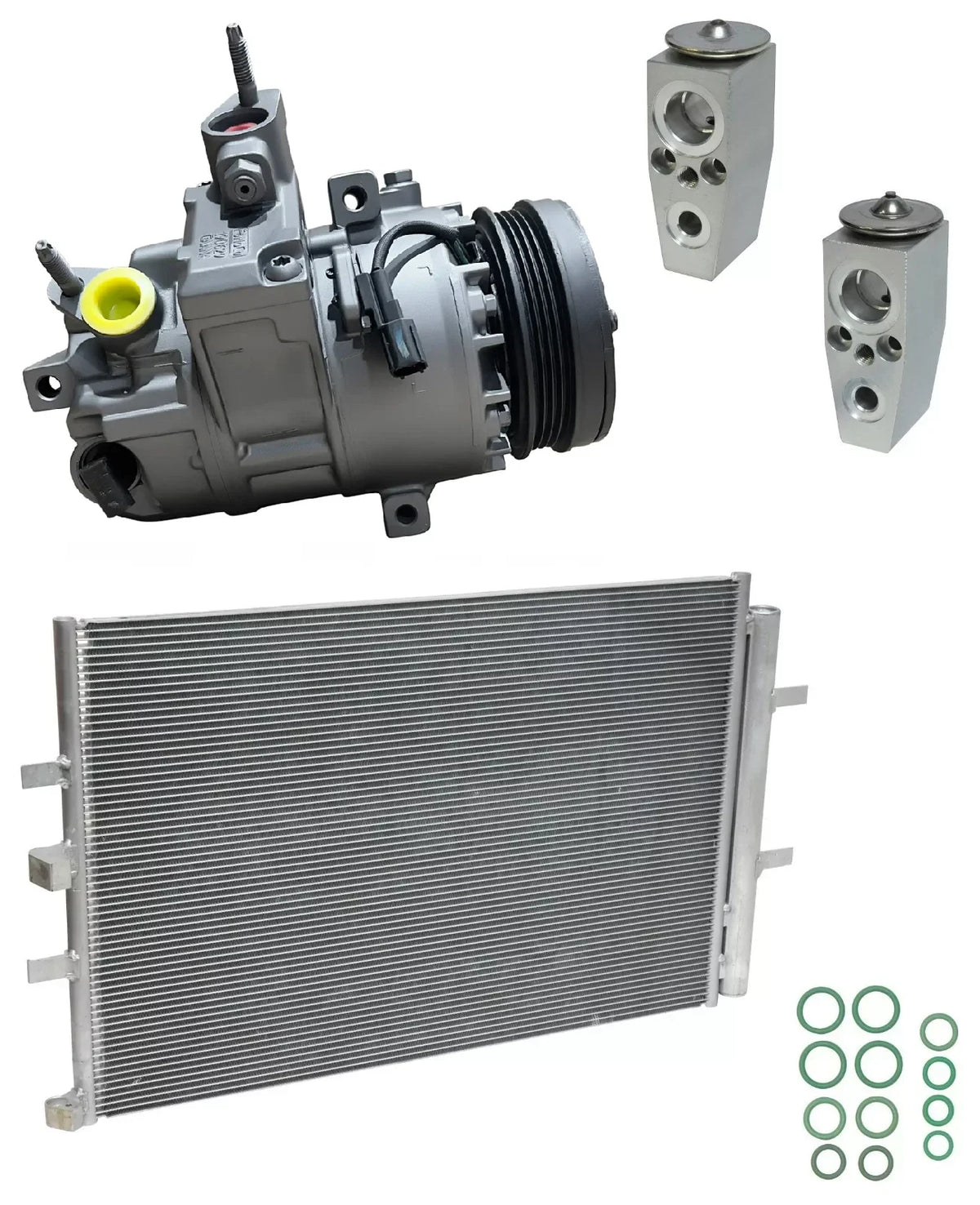 AC Compressor Kit With Condenser for Ford Transit-250 3.5L (2023–2023) Rear
