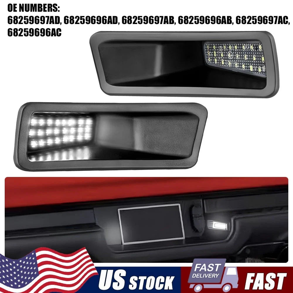 LED License Plate Lights for Dodge RAM 1500 (2019–2022)