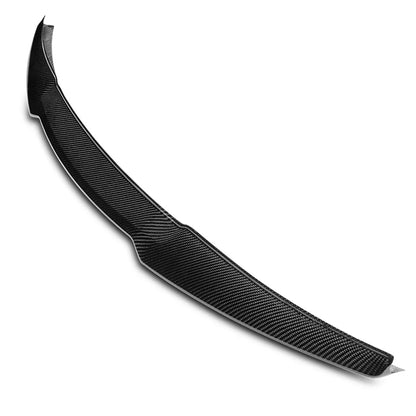 Rear Trunk Lid Spoiler V-Style in Carbon Fiber for Audi A4 Quattro 2013-2016