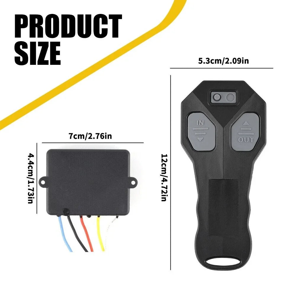 12V Wireless Winch Remote Control Switch Kit for ATV SUV UTV (US Version)