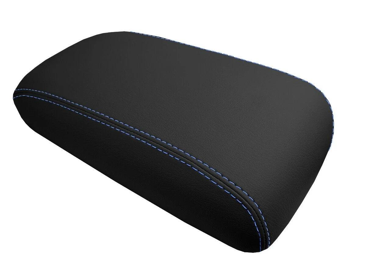 Leather Console Lid Armrest Cover for Lexus SC300 SC400 (1992–2000) Blue Stitch