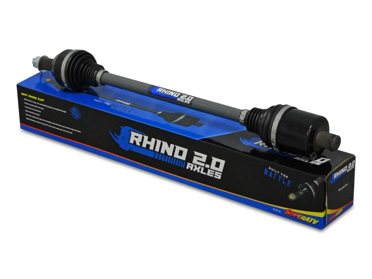 SuperATV Front Heavy-Duty Axle Rhino 2.0 for Polaris Xpedition (2001–2005)