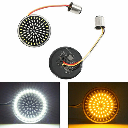 1157LED Turn Signal Light Inserts for Harley Davidson Softail Touring Dyna Sportster