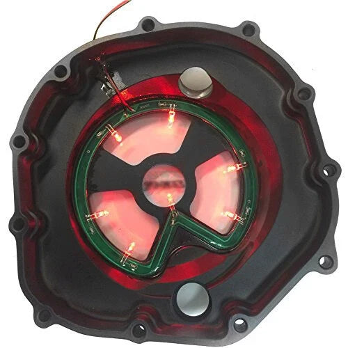 Red LED Engine Clutch Cover for Kawasaki ZX14R ZZR1400 (2006–2014)