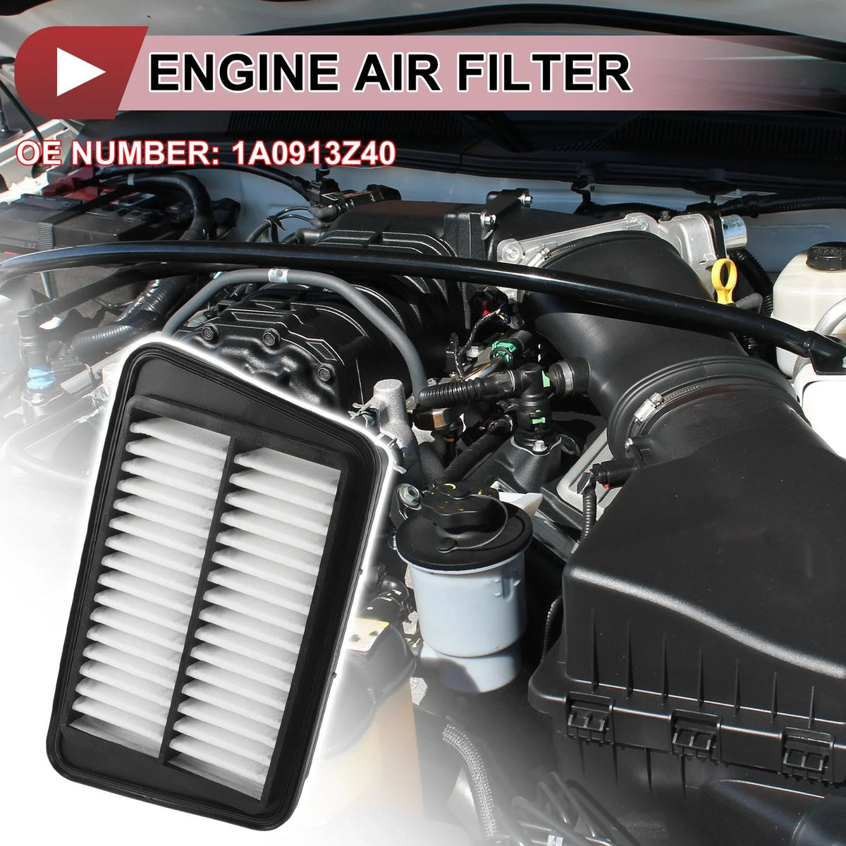 Car Engine Air Filter No. 1A0913Z40 for Mazda EBD-DG64V 