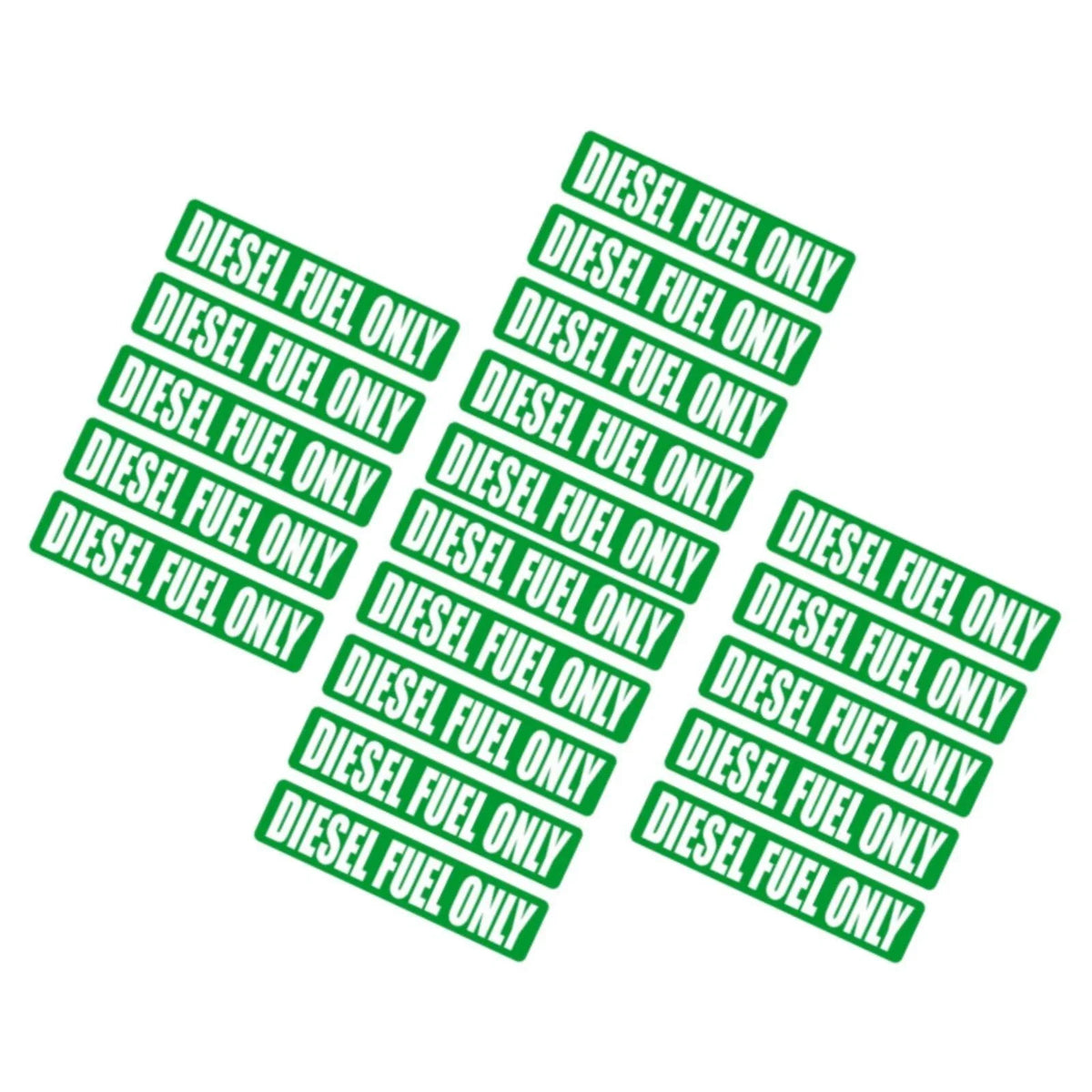 Automotive Diesel Fuel Only Decal Stickers - 20 Pack