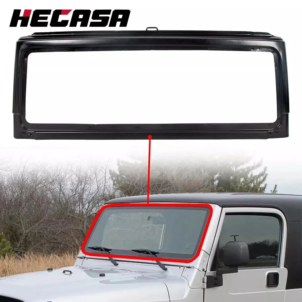 Windshield Frame Assembly for Jeep TJ Wrangler 2003-2006