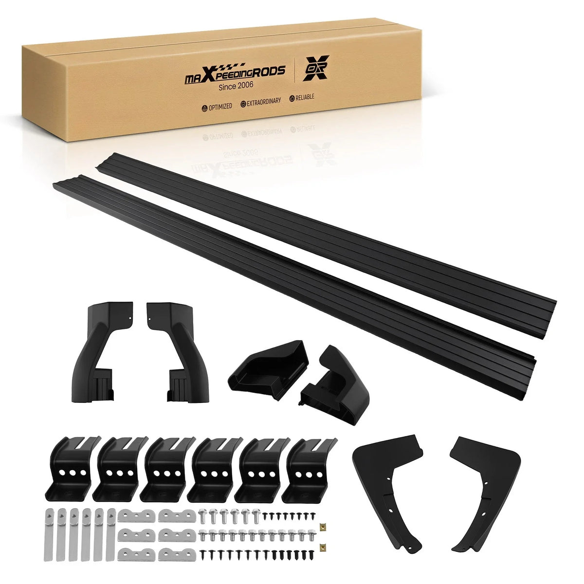 Nerf Bars Running Boards in Black for 2020-2026 Ford Explorer