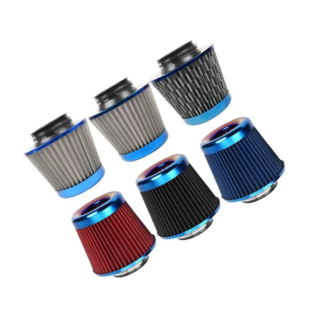 Cold Air Intake Filter 3" 76mm High Flow for Universal Fit