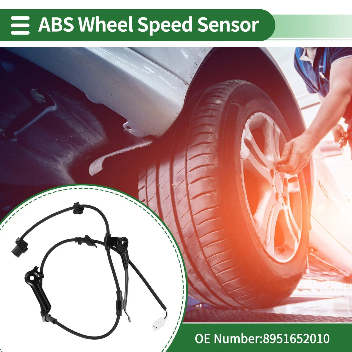 ABS Wheel Speed Sensor No. 8951652010 for Toyota Vios Echo (2003–2008)