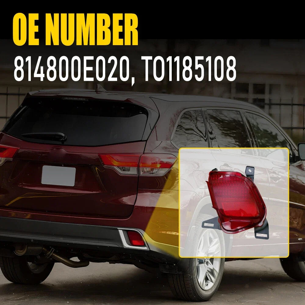 Rear Reflector Lamp Case for Toyota Highlander (2014-2019)