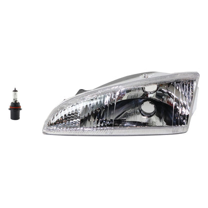 Headlight Kit for Dodge Intrepid (1995–1997) Driver Left Side, Vertical Fluted Lens