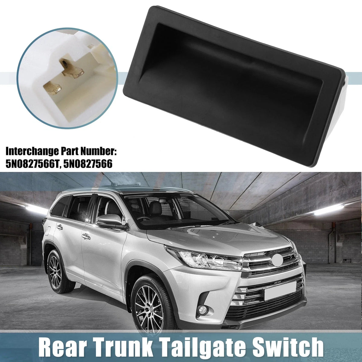 5N0827566T Rear Trunk Tailgate Switch for Volkswagen Jetta (2010–2018)
