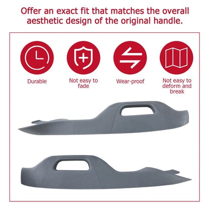 Grey A Pillar Handle Trim Set Left + Right for Ford F250 F350 F550 2011-2016
