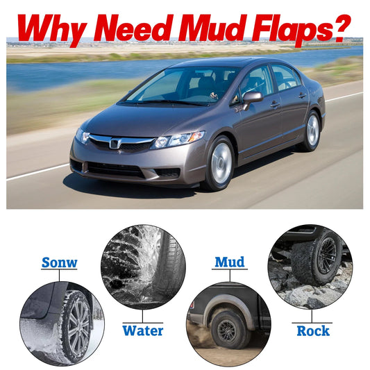 Set of 4 Mud Flaps for Honda Accord (2003–2007)