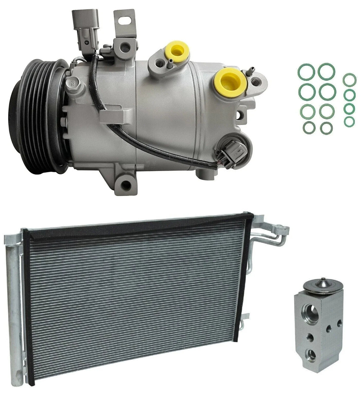 AC Compressor Kit With Condenser for Kia Forte 2.0L (2020–2020)