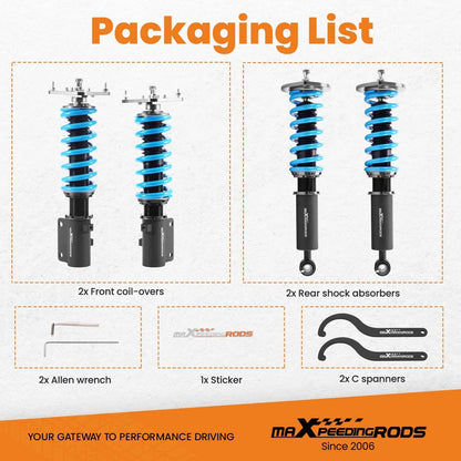 Adjustable Coilover Suspension Kit for Mazda RX-7 (1985–1992)