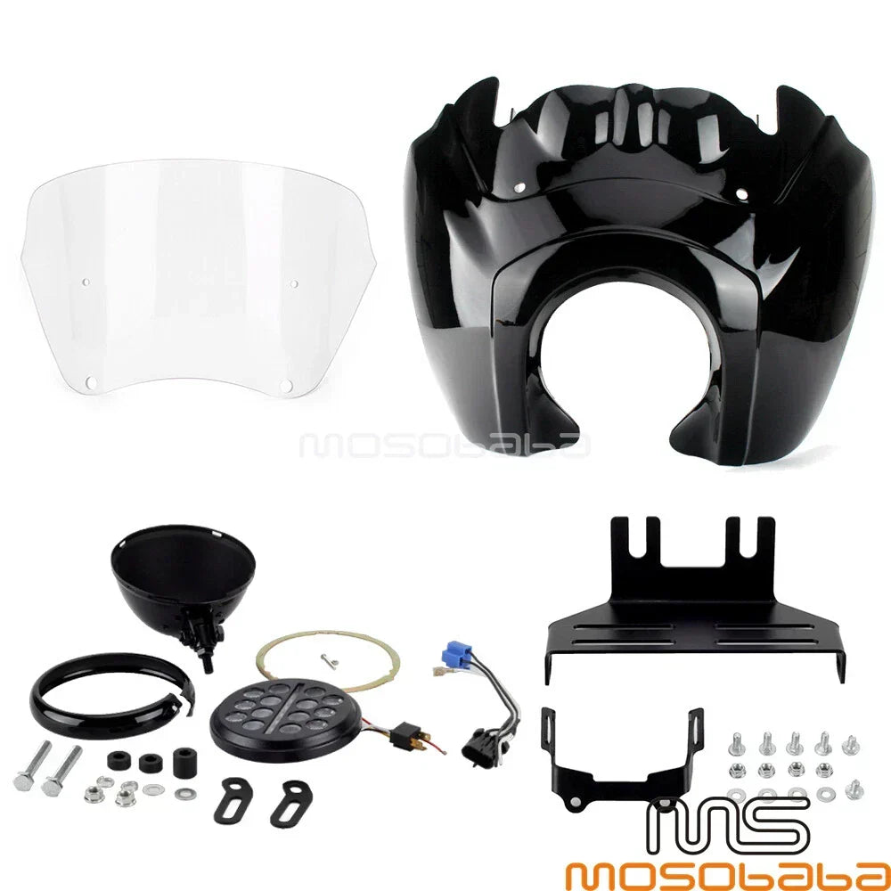 Front Fairing w/ LED Headlight Mounts for Softail Low Rider S (2018-2023)