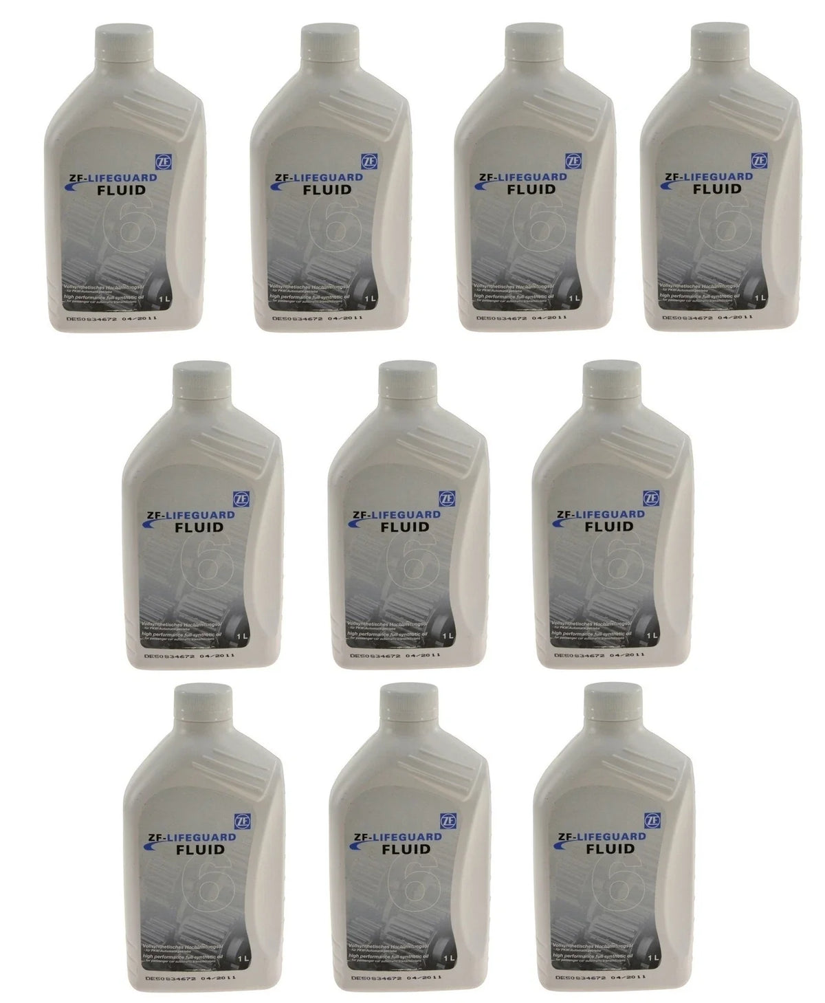 Set of 10 Automatic Transmission Fluids for Audi Jaguar Land Rover